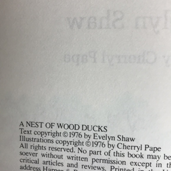 “A Nest of Wood Ducks” by Evelyn Shaw hardback - Picture 14 of 16